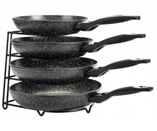 Kinghoff KH-1582 - Scaffale portaoggetti a 4 ripiani per risparmiare spazio