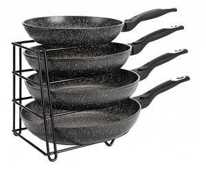 Kinghoff KH-1582 - Scaffale portaoggetti a 4 ripiani per risparmiare spazio