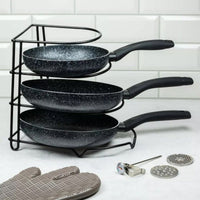 Kinghoff KH-1582 - Scaffale portaoggetti a 4 ripiani per risparmiare spazio