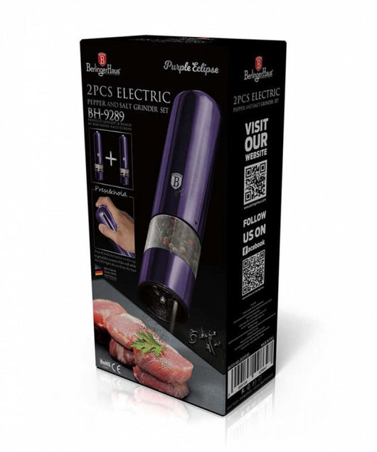 Berlinger haus BH-9289 Set macina pepe e sale elettrico viola