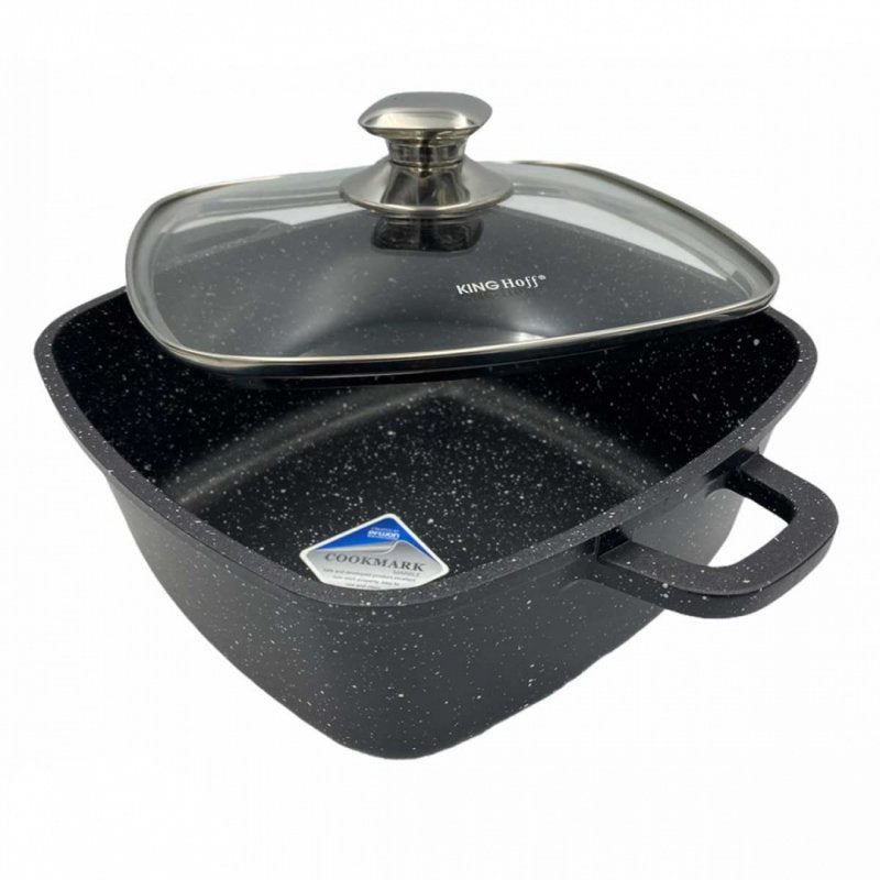 Pentola da forno quadrata rivestita in marmo Kinghoff KH-1601 da 2,8 l