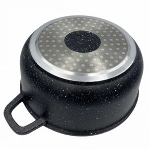 Kinghoff KH-1596 Pentola bassa da forno rivestita in marmo da 26 cm