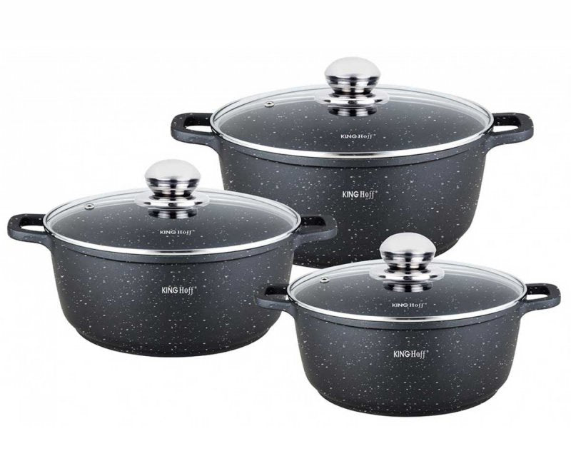 Set di pentole da forno rivestite in marmo Kinghoff KH-1606