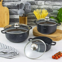 Set di pentole da forno rivestite in marmo Kinghoff KH-1606