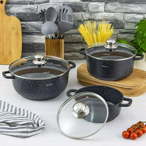 Set di pentole da forno rivestite in marmo Kinghoff KH-1606