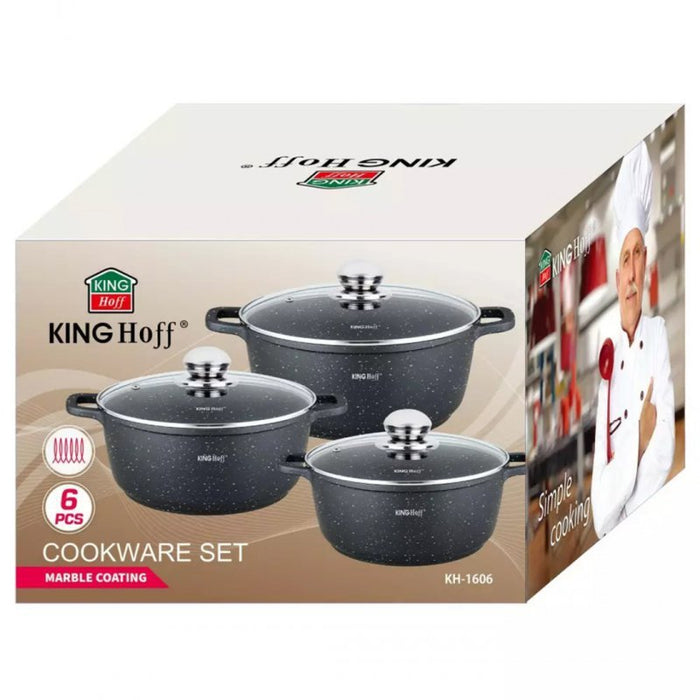Set di pentole da forno rivestite in marmo Kinghoff KH-1606