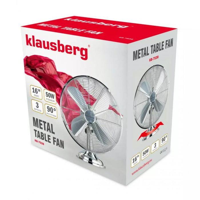 Ventilatore circolatore Klausberg KB-7538 con oscillazione e controllo a 3 velocità