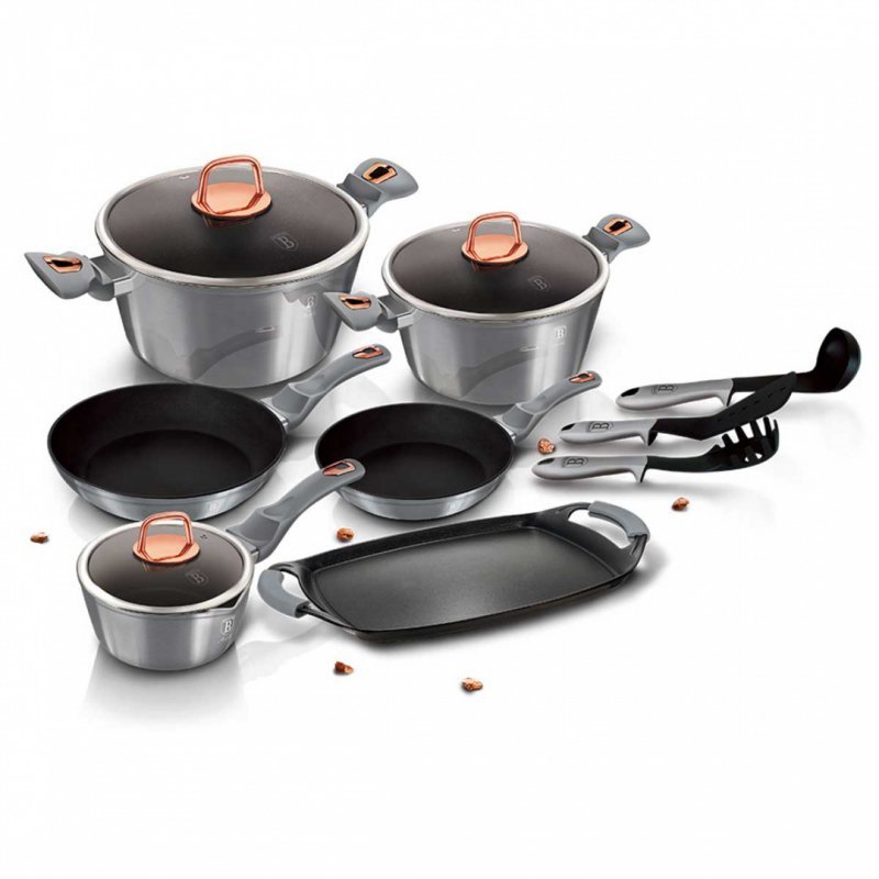 Berlinger haus BH-6021 Set di pentole in granito - Pentole e padelle antiaderenti
