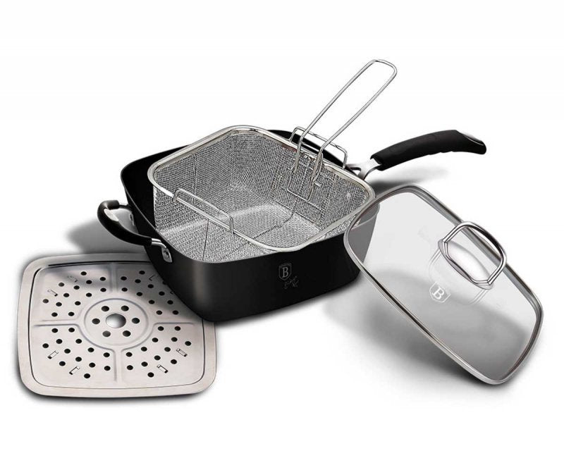 Berlinger haus BH-6554 Padella antiaderente con piastra per cottura a vapore
