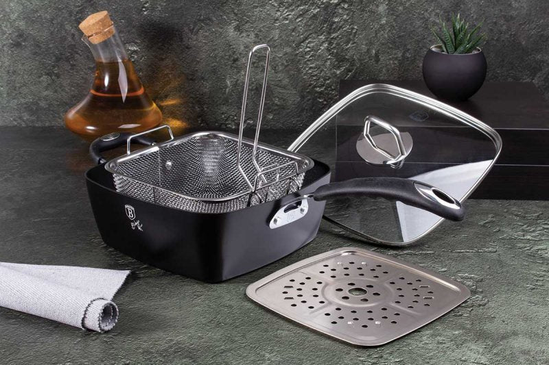 Berlinger haus BH-6554 Padella antiaderente con piastra per cottura a vapore