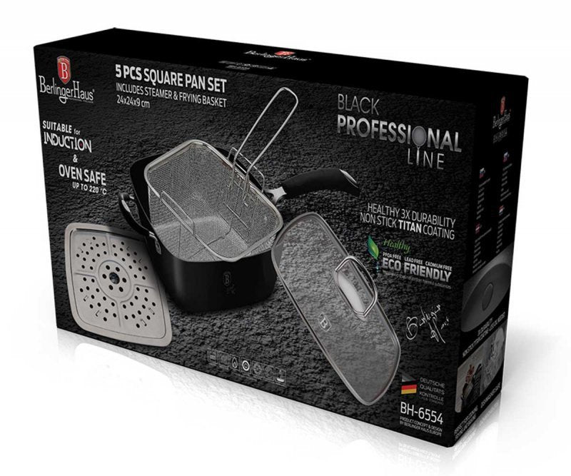 Berlinger haus BH-6554 Padella antiaderente con piastra per cottura a vapore