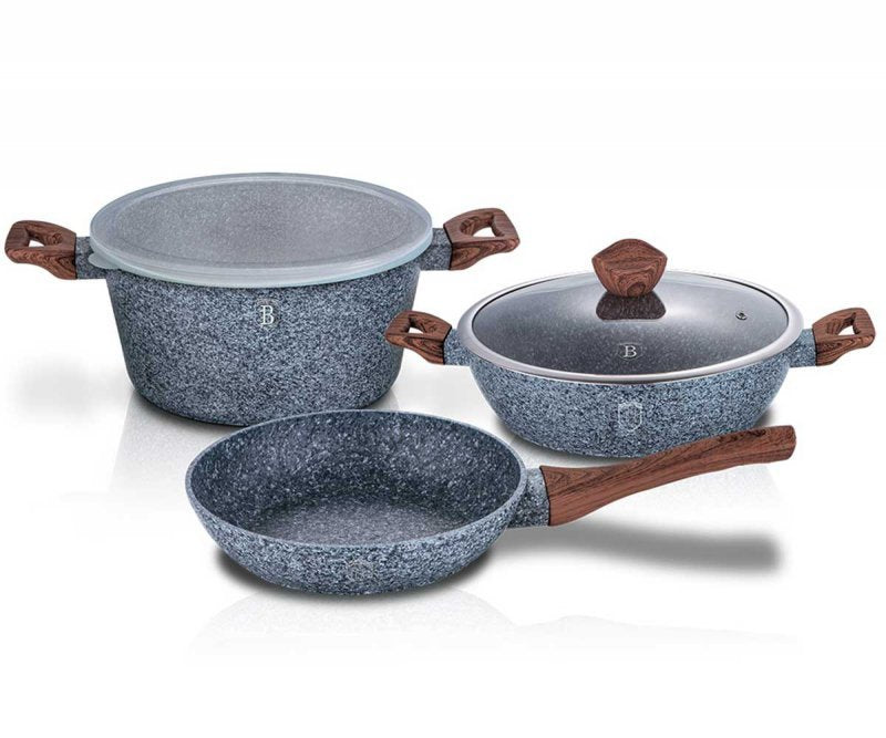 Berlinger haus BH-7060 Set di pentole in granito - Pentole e padelle antiaderenti