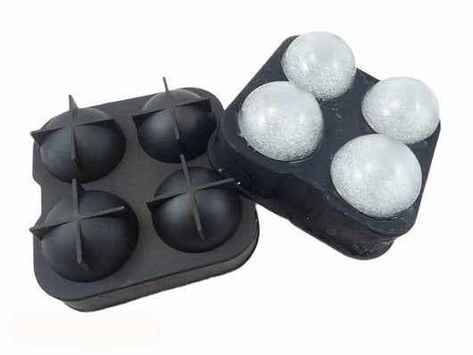 Stampo in silicone Alpenburg per 4 palline di ghiaccio per bevande - Ice Ball Maker