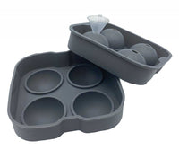 Stampo in silicone Alpenburg per 4 palline di ghiaccio per bevande - Ice Ball Maker