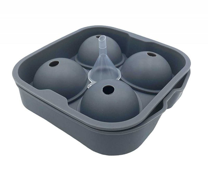Stampo in silicone Alpenburg per 4 palline di ghiaccio per bevande - Ice Ball Maker