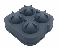 Stampo in silicone Alpenburg per 4 palline di ghiaccio per bevande - Ice Ball Maker