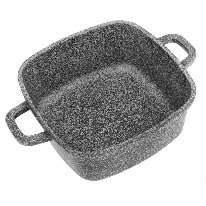 Klausberg KB-7530 Pentola in alluminio pressofuso con rivestimento in marmo, adatta al forno, 24 cm