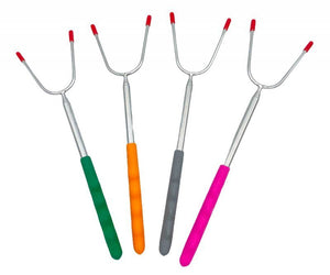 Set di forchette telescopiche Alpenburg per arrostire salsicce sul fuoco da campo