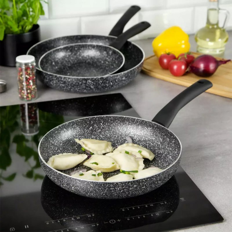 Set di padelle in marmo Kinghoff KH-1562 - Pentole antiaderenti resistenti