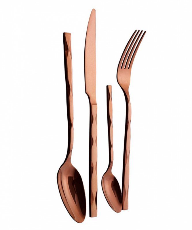 Berlinger haus BH-2621 Set di posate in oro rosa da 24 pezzi