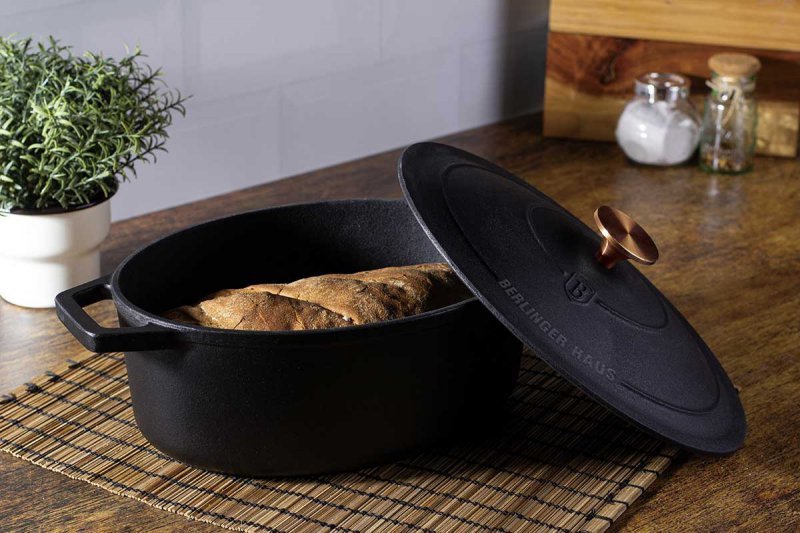 Berlinger haus BH-6494 Teglia in ghisa per arrosti per una cucina sana