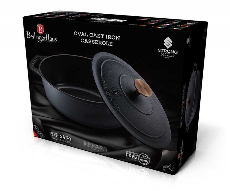 Berlinger haus BH-6494 Teglia in ghisa per arrosti per una cucina sana