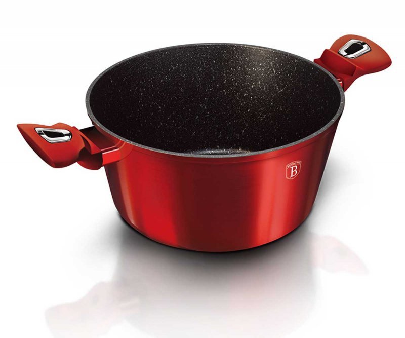 Berlinger haus BH-6150 Set di pentole bordeaux con rivestimento in granito