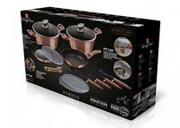 Berlinger haus BH-7058 Set di pentole in granito oro rosa - Pentole antiaderenti