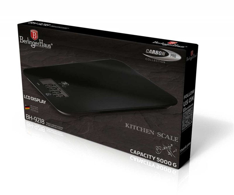 Berlinger haus BH-9218 Bilancia da cucina super piatta con display LCD