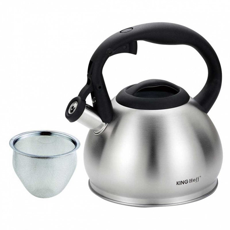 Kinghoff KH-1633 Bollitore con fischietto e filtro per tè ed erbe aromatiche