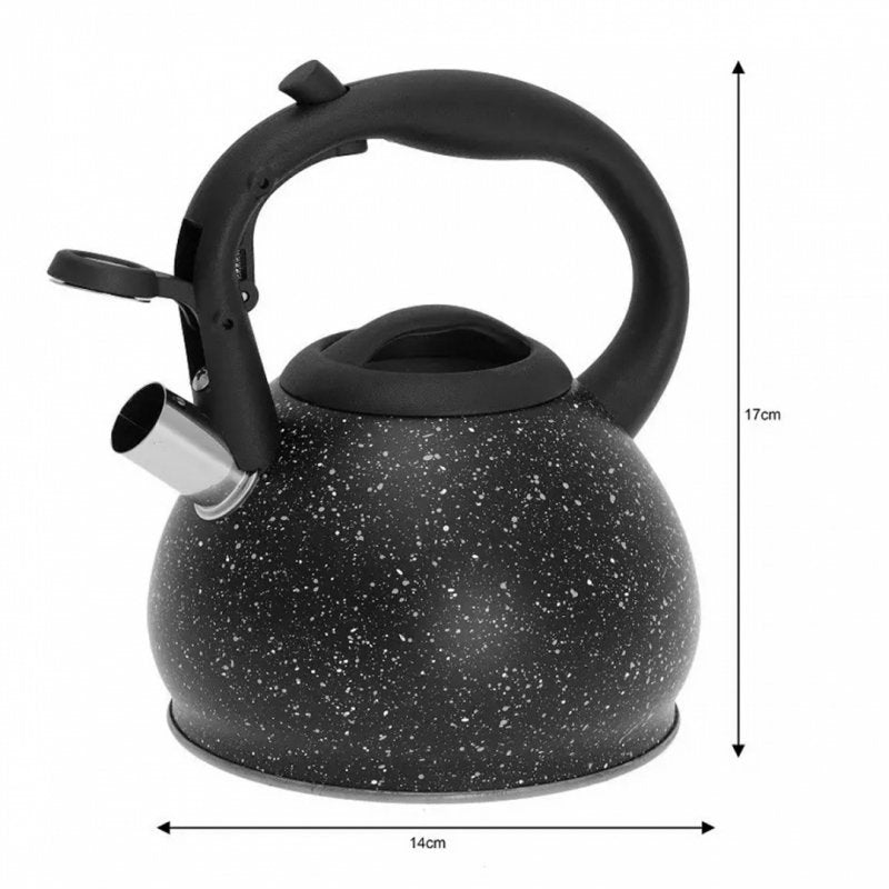 Bollitore con fischietto Kinghoff KH-1634 e filtro per tè ed erbe aromatiche