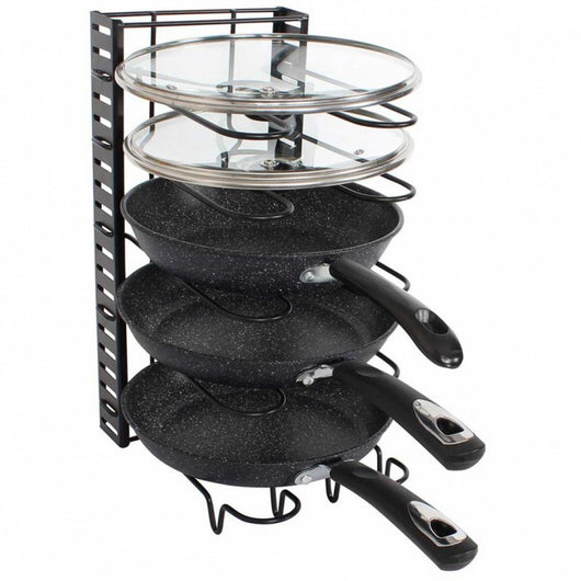 Kinghoff KH-1639 Rack organizer per pentole e coperchi a 5 livelli