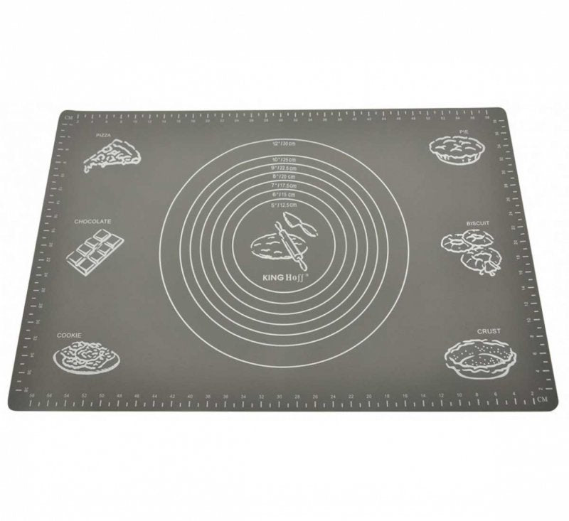 Kinghoff KH-1627 Tappetino impastatore in silicone antiaderente 60x40 cm