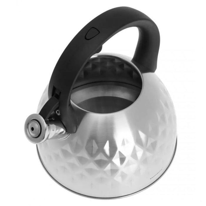 Klausberg KB-7549 Bollitore a fischio in acciaio inossidabile da 3 litri per tutti i fornelli