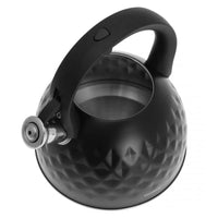 Klausberg KB-7550 Bollitore con fischio in acciaio inossidabile nero da 3 litri