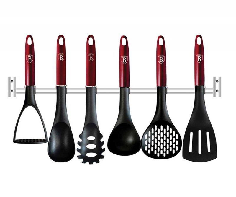 Berlinger haus BH-6325 Set di utensili in nylon metallizzato bordeaux da 7 pezzi