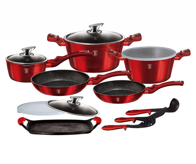 Berlinger haus BH-6781 Set di pentole in granito - Pentole e padelle antiaderenti