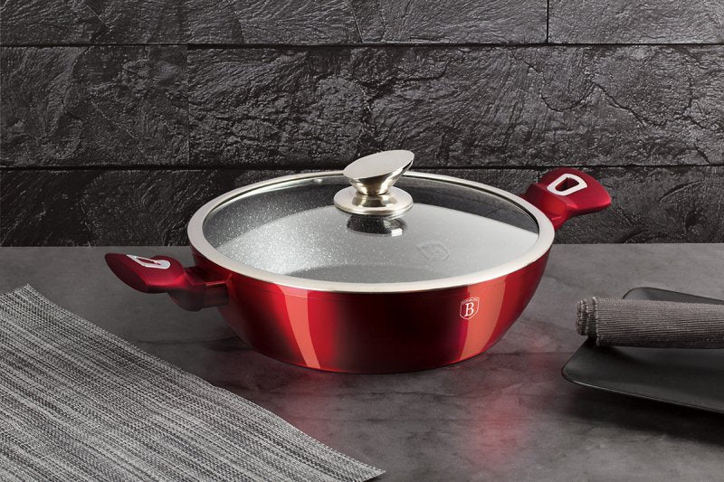 Berlinger haus BH-7046 Set di pentole e padelle color bordeaux metallizzato
