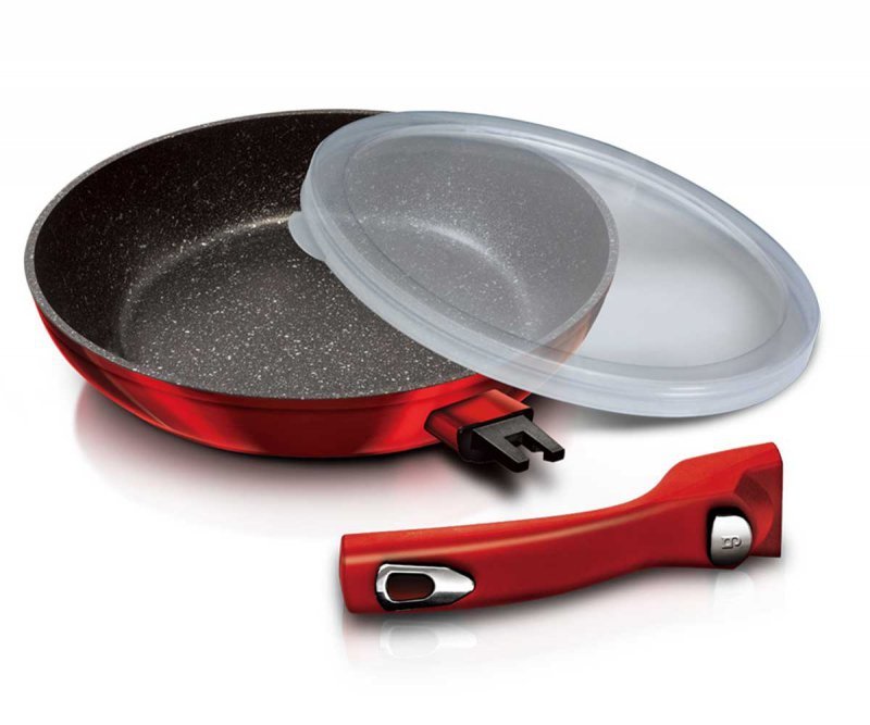 Berlinger haus BH-7050 Set di pentole e padelle color bordeaux metallizzato