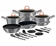 Berlinger haus BH-7044 Moonlight Set di pentole in granito da 17 pezzi