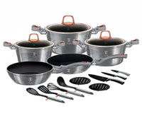 Berlinger haus BH-7044 Moonlight Set di pentole in granito da 17 pezzi