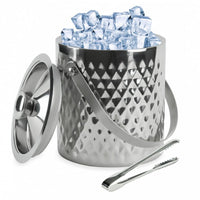Secchiello per ghiaccio in acciaio inossidabile Kinghoff KH-1508 con coperchio e maniglia