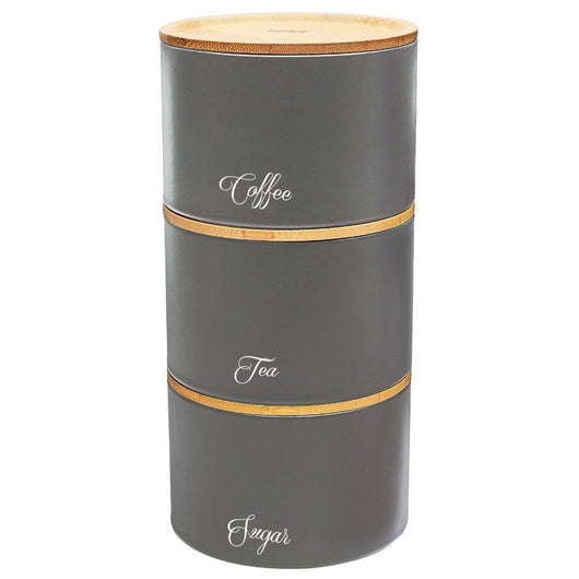 Klausberg KB-7543 Set di contenitori ermetici per caffè, tè, zucchero