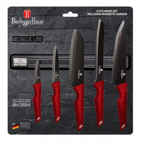 Berlinger haus BH-2694 Set di 5 coltelli da cucina con striscia magnetica