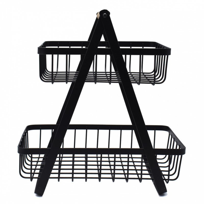 Cesto portafrutta in acciaio verniciato a polvere a 3 ripiani Brunbeste LOFT 3063