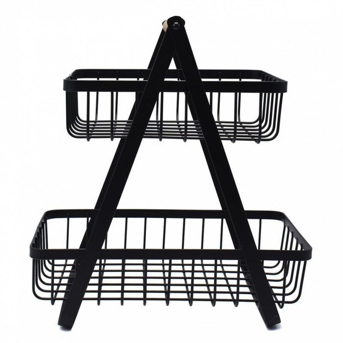 Cesto portafrutta in acciaio verniciato a polvere a 3 ripiani Brunbeste LOFT 3063