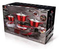 Berlinger haus BH-7180 Set di pentole in granito bordeaux da 22 pezzi