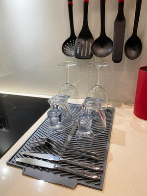 Brunbeste 3088 Tappetino scolapiatti in silicone 39x25cm Grigio