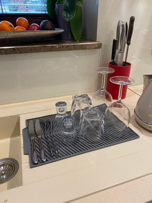 Brunbeste 3088 Tappetino scolapiatti in silicone 39x25cm Grigio