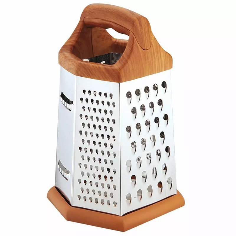 Grattugia da cucina in acciaio inossidabile Kinghoff KH-4081 con 6 tipi di grattugia